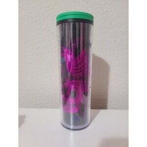 NWT 16oz 2020 Starbucks Halloween Skinny Purple Black Tumbler